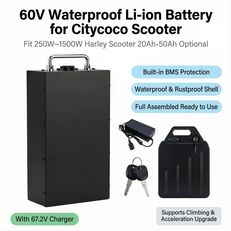 60V 50Ah Electric Scooter Battery - Szybka wymiana baterii litowej 60V, stabilna