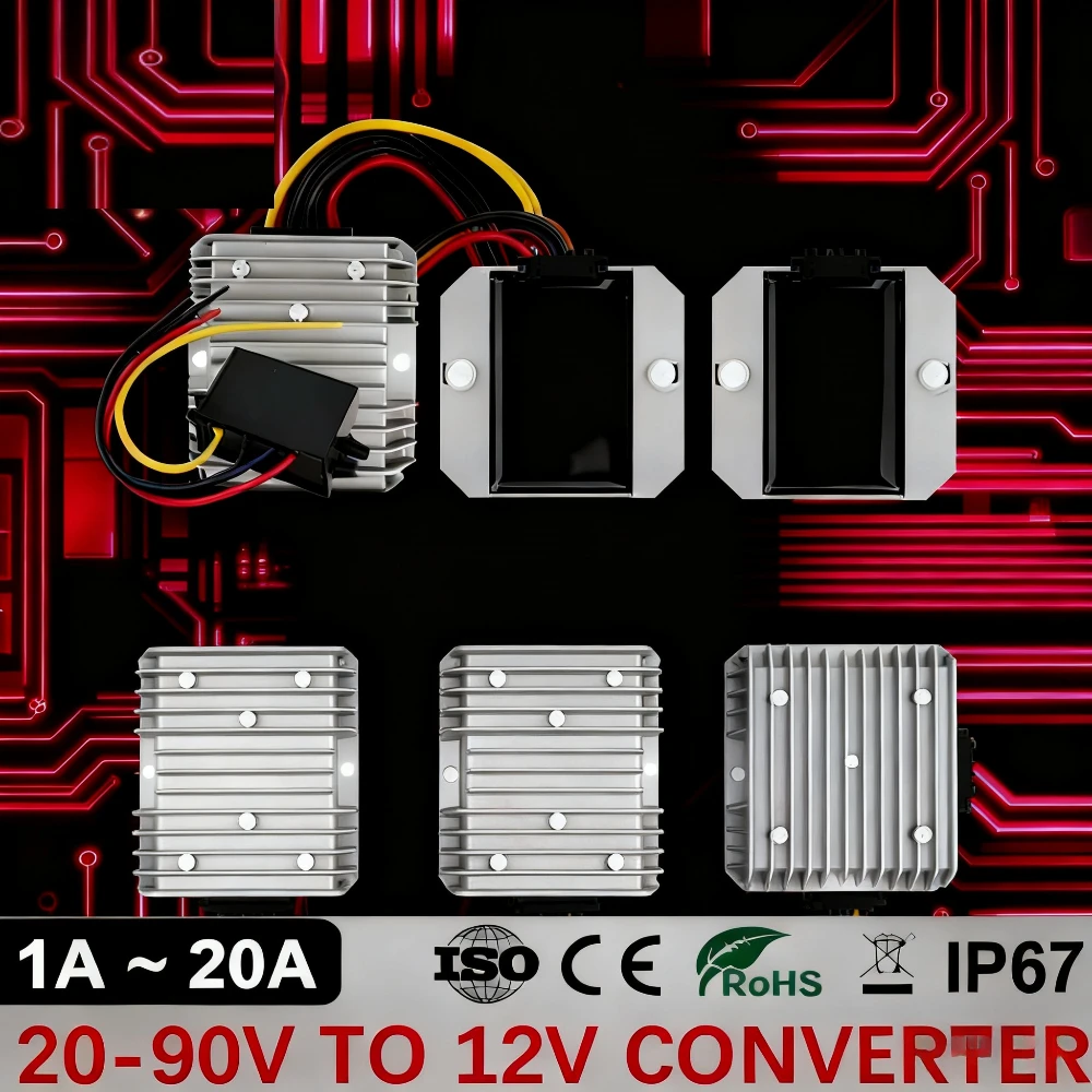 72V 15A Fast Charger - Konwerter DC-DC obniżający napięcie 20-90V na