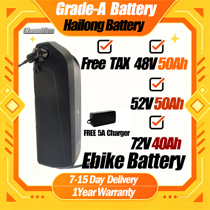 72V 50Ah 21700 Lithium Battery - Akumulator do e-bike'a 48V 50AH 52V
