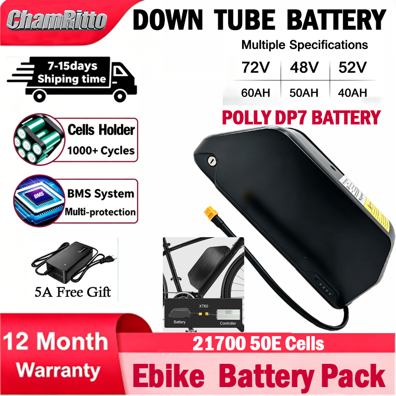 72V 50Ah 21700 Lithium Battery - Akumulator do e-bike'a Cham-Rider 36V 48V