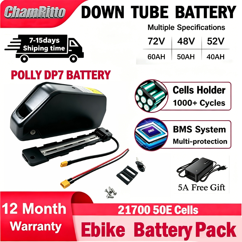 72V 50Ah 21700 Lithium Battery - Akumulator do e-bike'a Cham-Rider 36V 48V