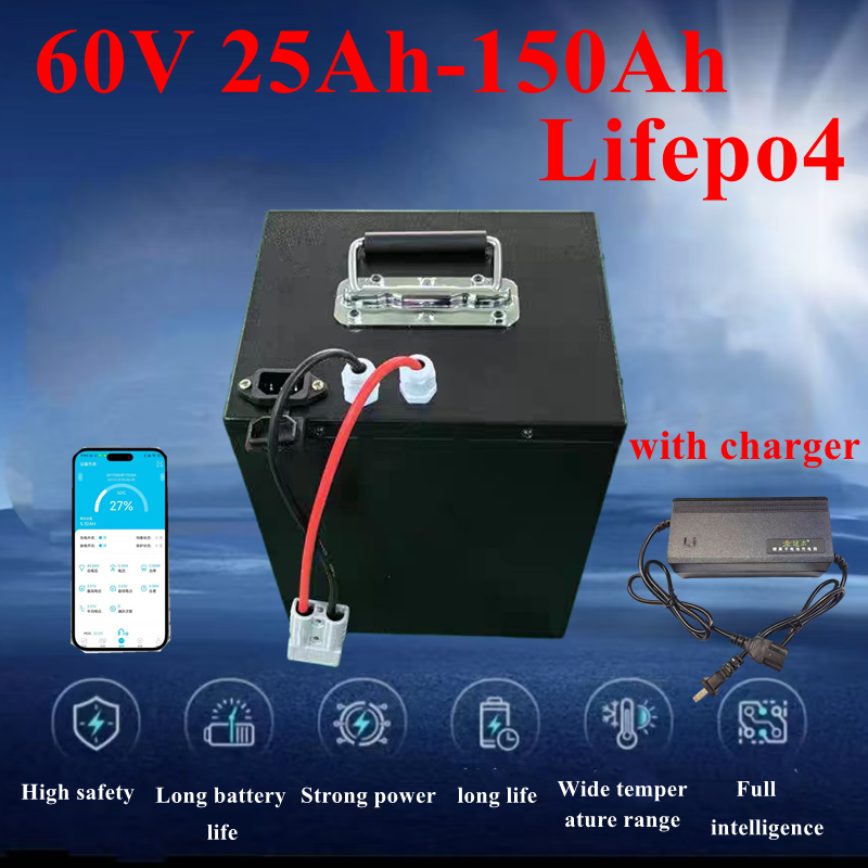 60V 50Ah Electric Scooter Battery - Pakiet baterii litowo-żelazowo-fosforanowych (LiFePO4) 100Ah 60V
