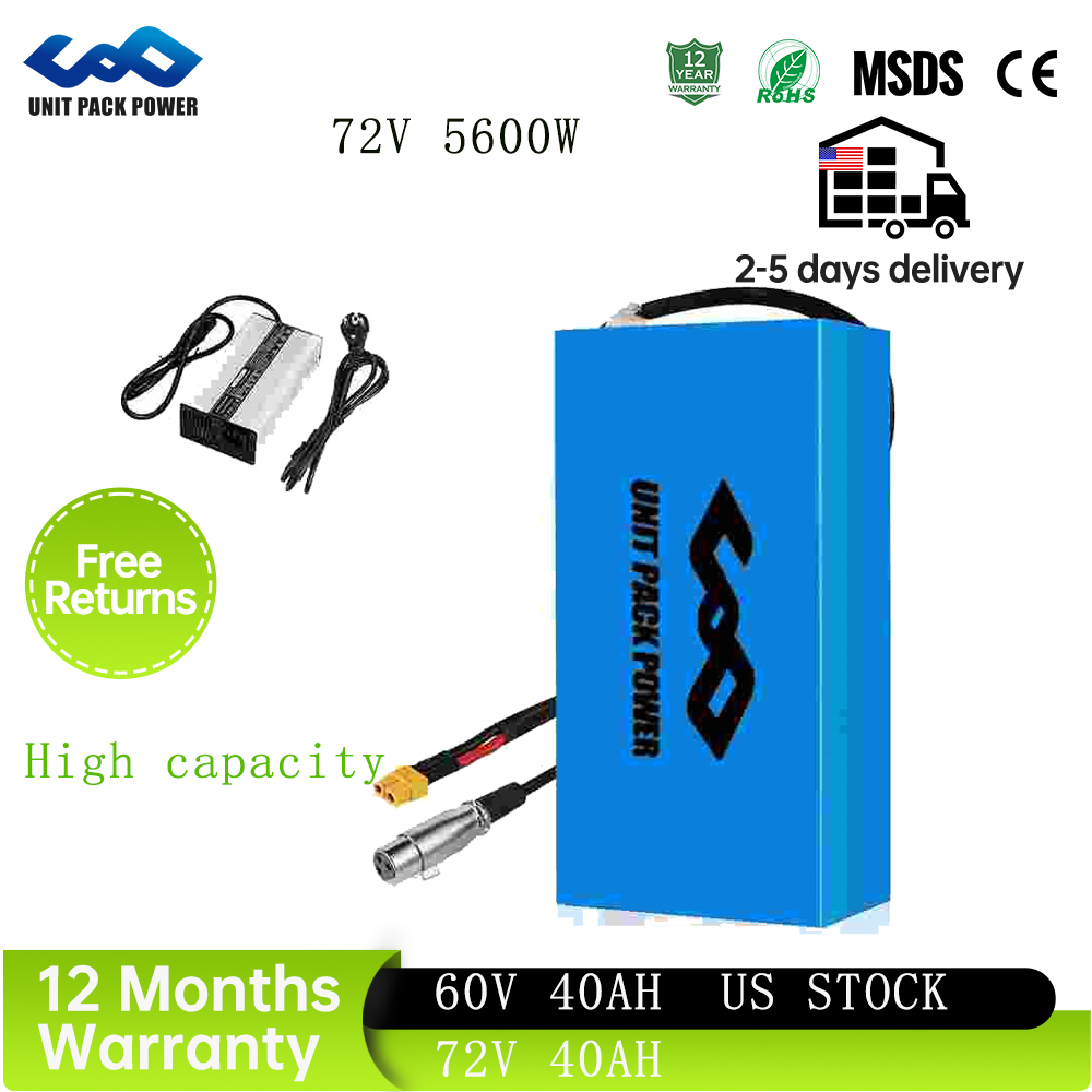 72V 40Ah Lifepo4 Battery Pack - Akumulator do roweru elektrycznego 48V 40Ah