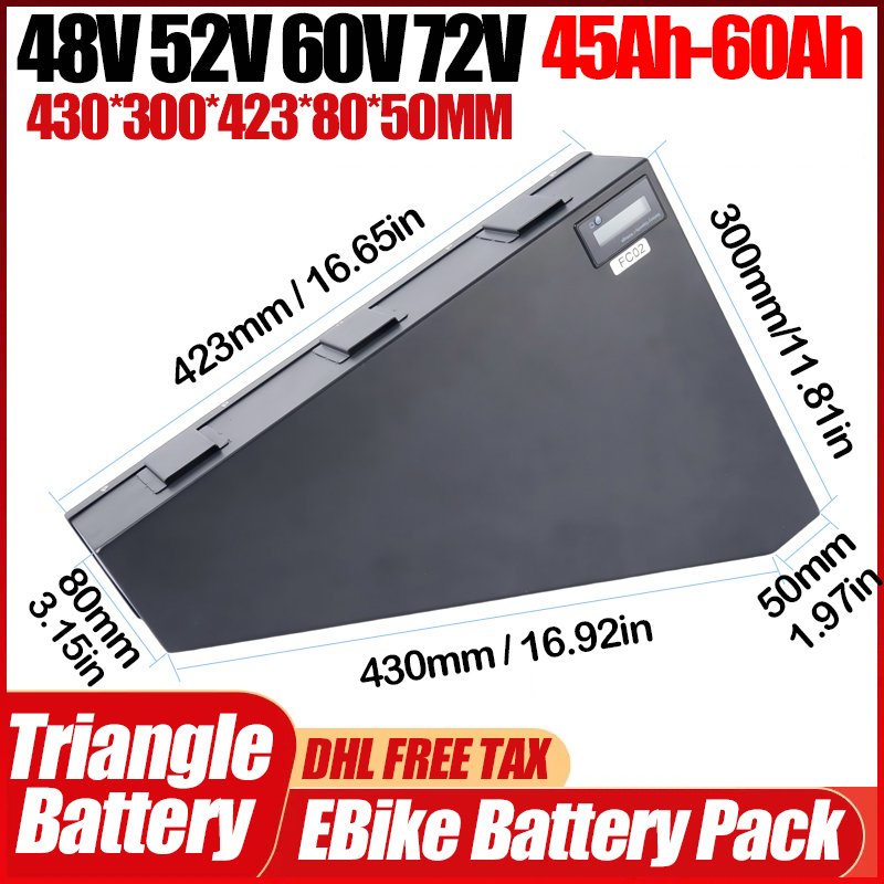 Rower elektryczny 36V 48V 52V  – 72V 50Ah 21700 Lithium Battery recenzja i cena