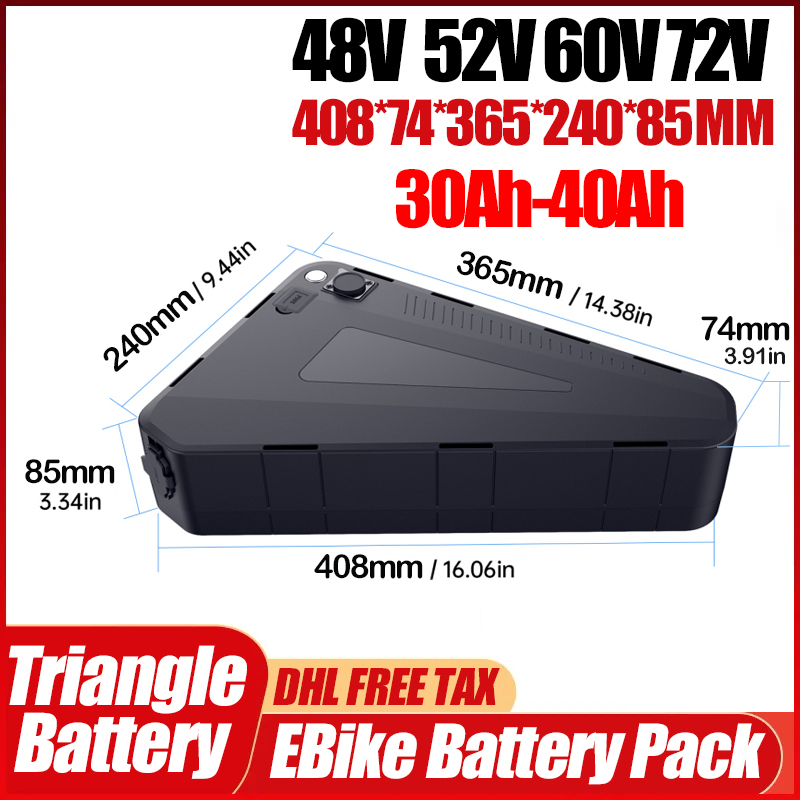 Akumulator trójkątny do roweru – 72V 50Ah 21700 Lithium Battery recenzja i cena