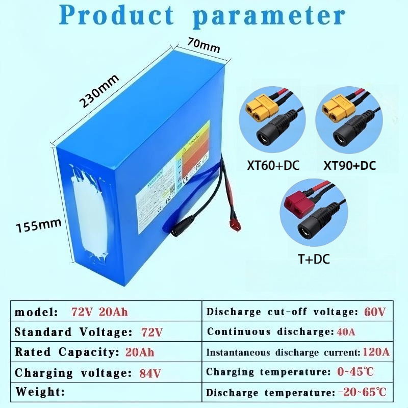 Akumulator litowy 21700 72V 20 – 72V 40Ah Lifepo4 Battery Pack recenzja i cena